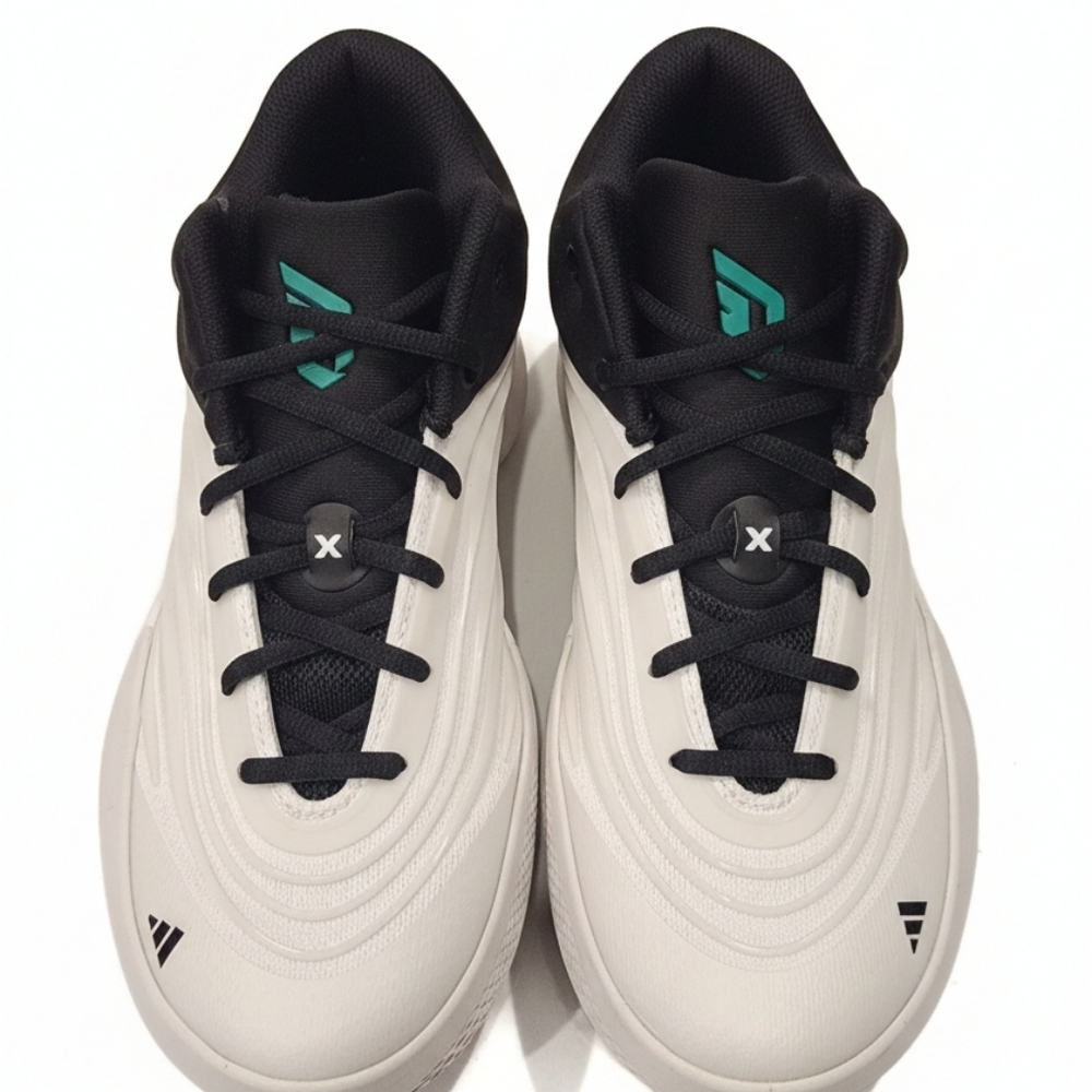 Adidas Mens Dame X Shoes Size 7 Color: Zero Metalic/Core Black/Court Green